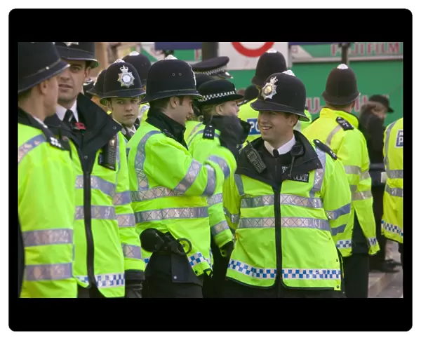 Police at the I Count climate change rally in London