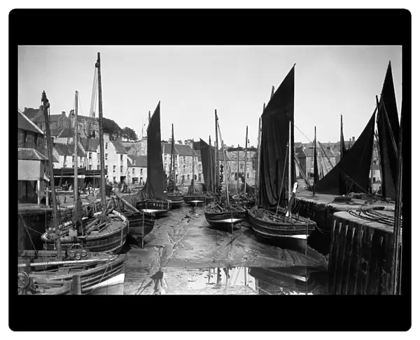 View of East Shore harbour, Pittenweem, Fife. Date: 1889