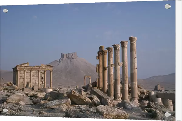 20055025. SYRIA Palmyra Roman ruins with columns