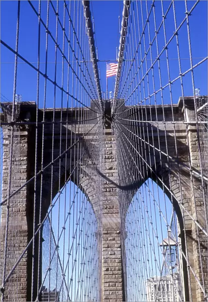 20052582. USA New York State New York City Brooklyn Bridge
