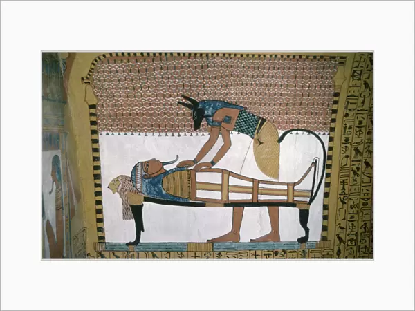 Egypt, Nile Valley, Thebes, Deir al Bahri Temple of Sesedjem