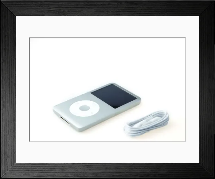 Framed Print : Print of Apple iPod Classic 120Gb Music Player Framed Print : Print of Apple iPod Classic 120Gb Music Player