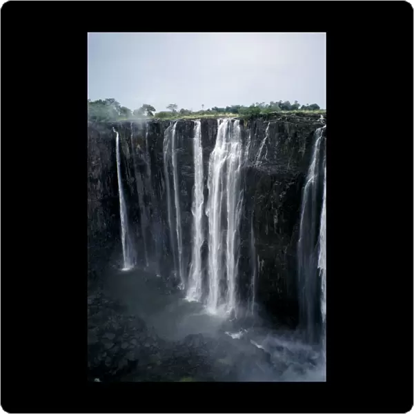 10007783. ZIMBABWE Waterfall Zambezi River Victoria Falls