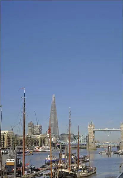 Tower Bridge and The Shard River Thames London England