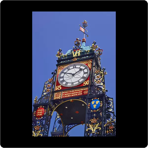 England, Cheshire, Chester, Eastgate Clock face
