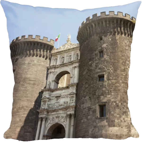 Italy, Campania, Naples, Castel Nuovo, also known as Maschio Angioino