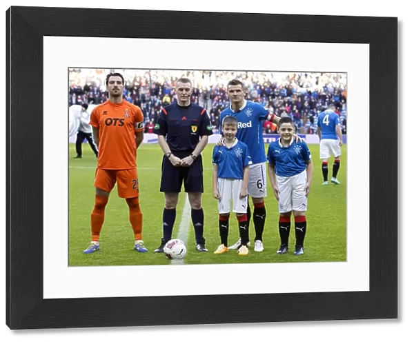 Scottish Cup Showdown at Ibrox: Rangers vs Kilmarnock with Captain Lee McCulloch and the Scottish Cup Mascots (2003 Victory)