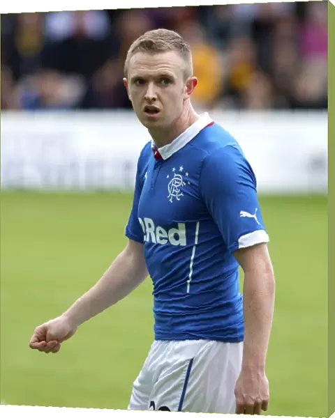 Rangers Shane Ferguson in Action during the Scottish Premiership Play-Off Final at Fir Park