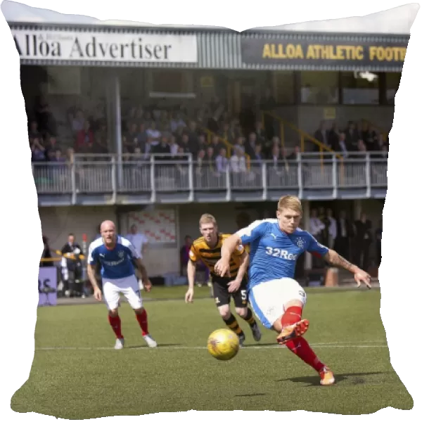 Martyn Waghorn Scores Penalty for Rangers at Alloa Athletic's Indodrill Stadium