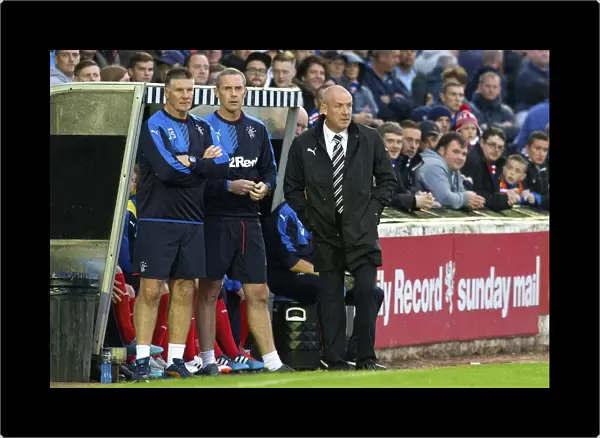 Mark Warburton and David Weir: Rangers Managers in Petrofac Training Cup Action (Scottish Cup Champions 2003)