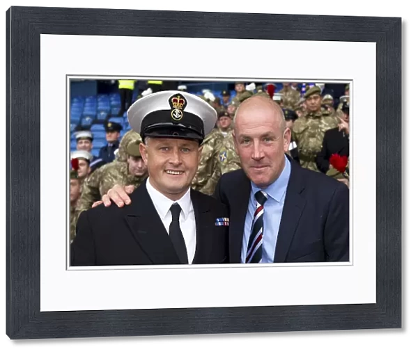 Rangers Manager Mark Warburton Pays Tribute to Armed Forces at Ibrox Stadium