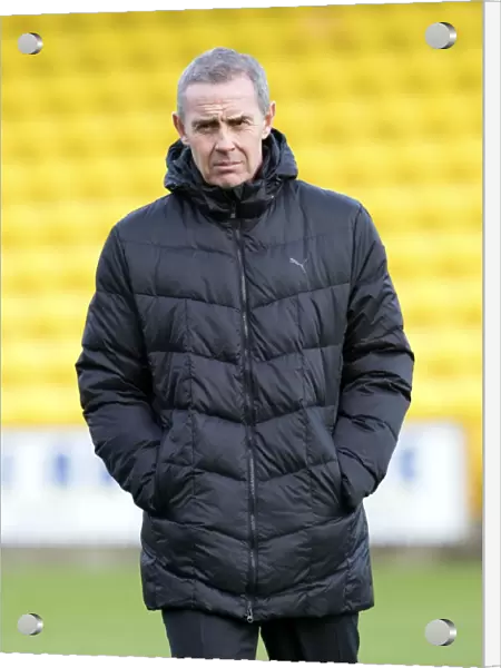 Rangers Assistant Manager David Weir in Deep Concentration at Livingston's Tony Macaroni Arena (Ladbrokes Championship)