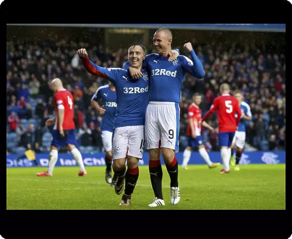Rangers: Barrie McKay and Kenny Miller Celebrate Euphoric Scottish Cup Goal at Ibrox Stadium