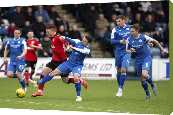 Rangers Michael O'Halloran in Action Against Queen of the South at Palmerston Park - Ladbrokes Championship