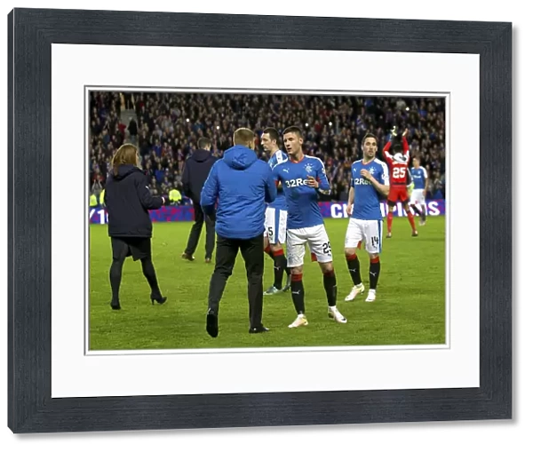 Michael O'Halloran's Euphoric Goal: Rangers Football Club Wins the Ladbrokes Championship at Ibrox Stadium