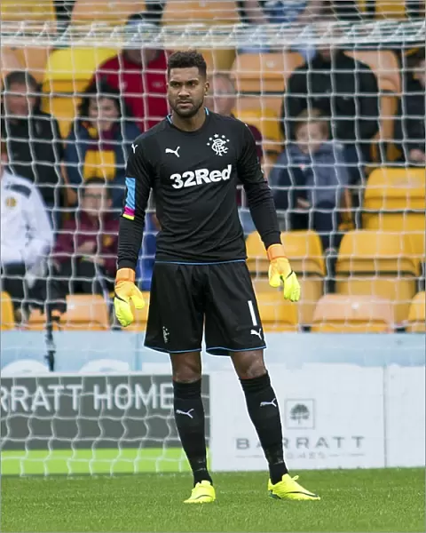 Rangers Wes Foderingham: Guarding the Goal in Betfred Cup Clash at Motherwell