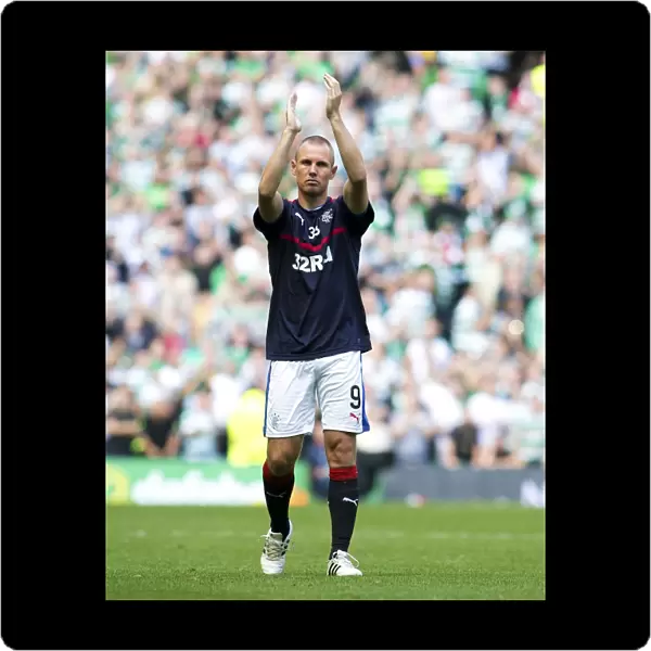 Farewell Applause: Kenny Miller Bids Adieu to Rangers Fans at Celtic Park (Scottish Premiership, 2003 Scottish Cup Champions)