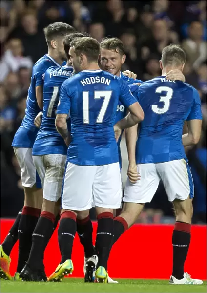 Rangers FC: Joe Garner's Euphoric Goal Celebration vs St. Johnstone - Ladbrokes Premiership, Ibrox Stadium