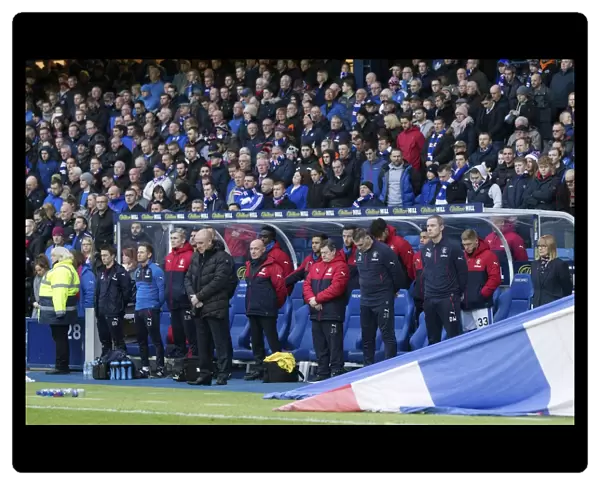 Rangers Honor Davie Provan: A Silent Tribute during Rangers vs Aberdeen (Scottish Premiership, Ibrox Stadium)