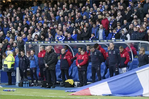 Rangers Honor Davie Provan: A Silent Tribute during Rangers vs Aberdeen (Scottish Premiership, Ibrox Stadium)