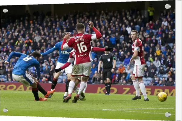 Rangers Jon Toral Scores the Decisive Goal: Scottish Cup Quarterfinal Triumph at Ibrox Stadium