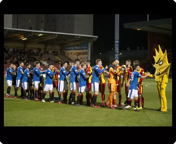 Sportsman's Handshake: Rangers and Partick Thistle at Firhill Stadium - Ladbrokes Premiership