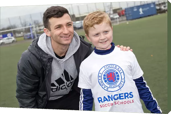 Rangers Football Club's Jason Holt and Jason Cummings Inspire Young Soccer Talents at Easter Camp, Ibrox Complex (Scottish Cup Champions 2003)
