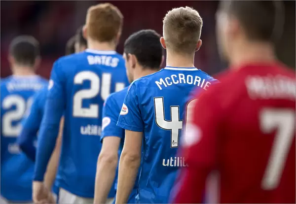 Rangers Players Emerging from Tunnel for Aberdeen Showdown at Pittodrie Stadium - Ladbrokes Premiership