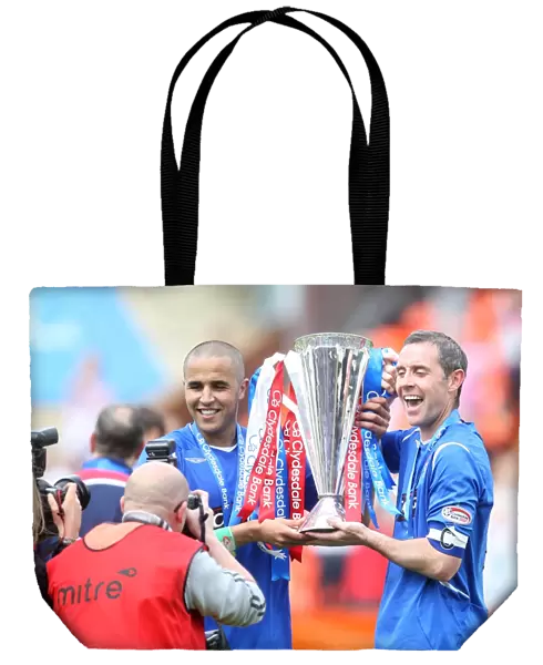 Rangers: Champions 2008-09 - Title Decider: Bougherra and Weir's Triumphant League Victory Celebration at Tannadice Against Dundee United