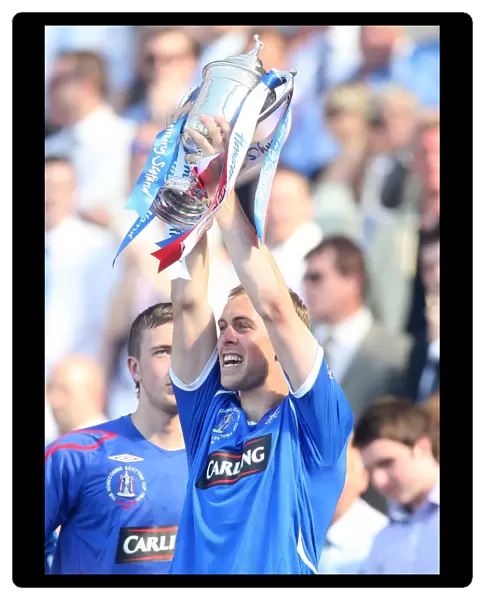 Rangers Football Club: Champions 2009 - Homecoming Scottish Cup Final: Steven Whittaker Lifts the Trophy at Hampden Park
