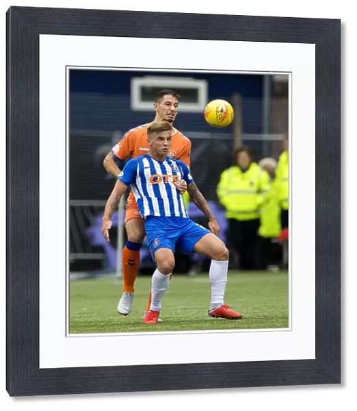 Intense Battle: Nikola Katic Fights for Ball in Rangers vs Kilmarnock Betfred Cup Clash at Rugby Park
