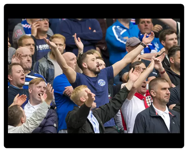 Sea of Blue and White: Unyielding Rangers Fans Dominance at Celtic Park - Ladbrokes Premiership Match