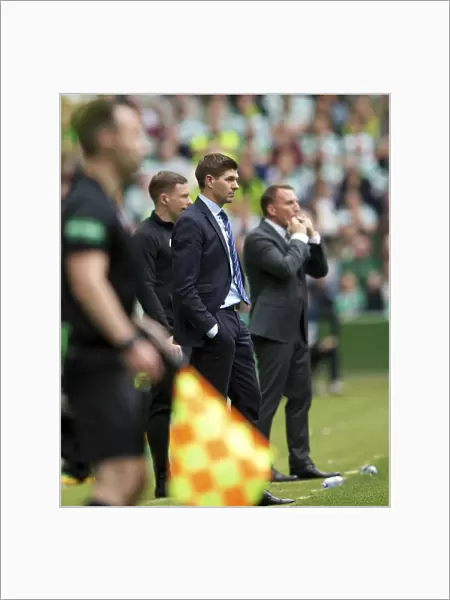 Steven Gerrard's Disappointment: Rangers FC Manager's Reaction at Celtic Park during Ladbrokes Premiership Match