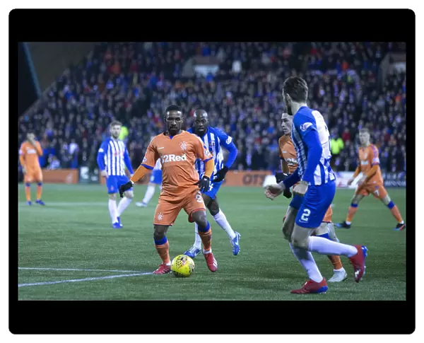 Rangers Jermain Defoe in Action: Kilmarnock vs Rangers - Scottish Cup Fifth Round at Rugby Park