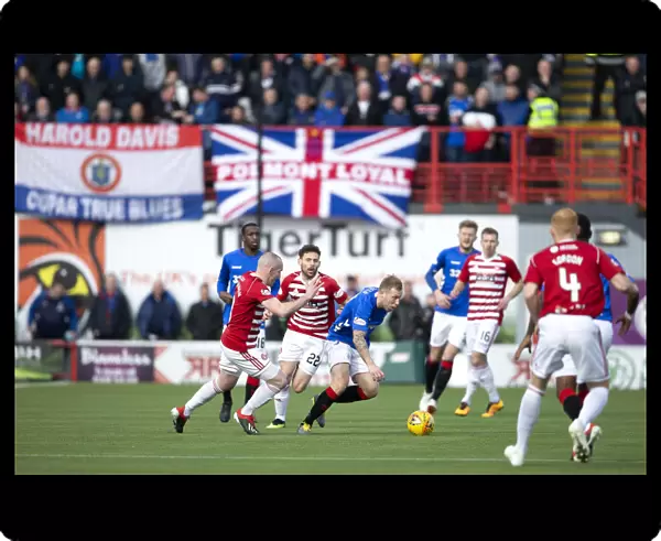 Scott Arfield in Action: Rangers vs Hamilton Academical, Scottish Premiership, Hope Central Business District Stadium