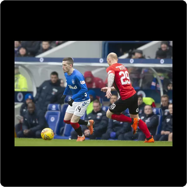 Ryan Kent in Action: Rangers vs Kilmarnock, Scottish Premiership at Ibrox Stadium
