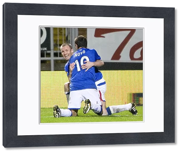 Rangers Kenny Miller's Hat-trick Glory: A Triumphant Moment with Nacho Novo (3-0) against Dundee United