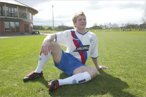 Rangers FC: Unveiling of New Away Kit Featuring Chris Burke, Gavin Rae, and Steven Thompson