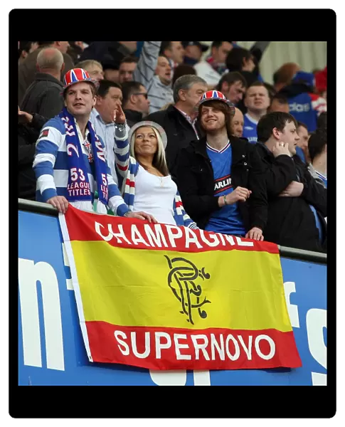 Rangers FC: SPL Champions 2009-2010 - Euphoric Fans Celebrate at Easter Road