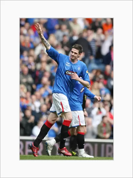 Kyle Lafferty's Double Strike: Securing the SPL Championship Win for Rangers at Ibrox Stadium
