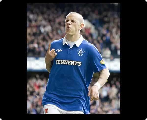 Rangers Vladimir Weiss: A Celebration of Four Goals Against Motherwell in the Scottish Premier League (4-1)