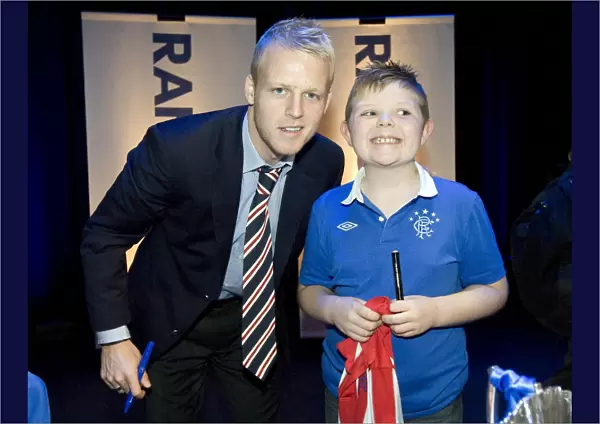 Rangers Football Club: Steven Naismith Engages with a Fan at the Junior AGM (2010) - The Armadillo