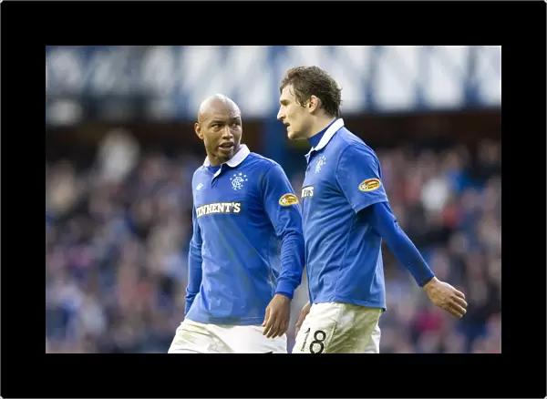 Rangers Double Threat: Diouf and Jelavic Shine in 6-0 Ibrox Victory