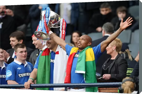 Rangers Football Club: El Hadji Diouf's Co-op Cup Triumph at Hampden Stadium (2011) - The Glory of the Trophy Lift