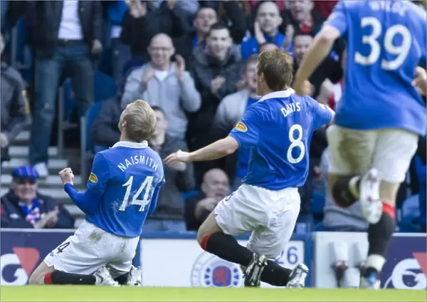 Steven Naismith's Dramatic Goal: Rangers 2-3 Dundee United in the Clydesdale Bank Scottish Premier League at Ibrox Stadium