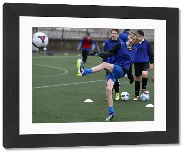 Easter Soccer School at Rangers: Young Rangers in Action at Ibrox Complex