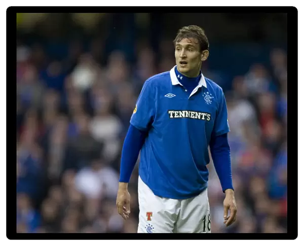 Nikica Jelavic Scores the Second Goal: Rangers 2-0 Dundee United, Clydesdale Bank Scottish Premier League, Ibrox Stadium