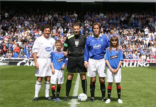 Nine-in-a-Row Anniversary: Rangers Legends Reunion - Richard Gough and Ibrox Mascot Celebrate Glory with Rangers Select vs Scottish League Select