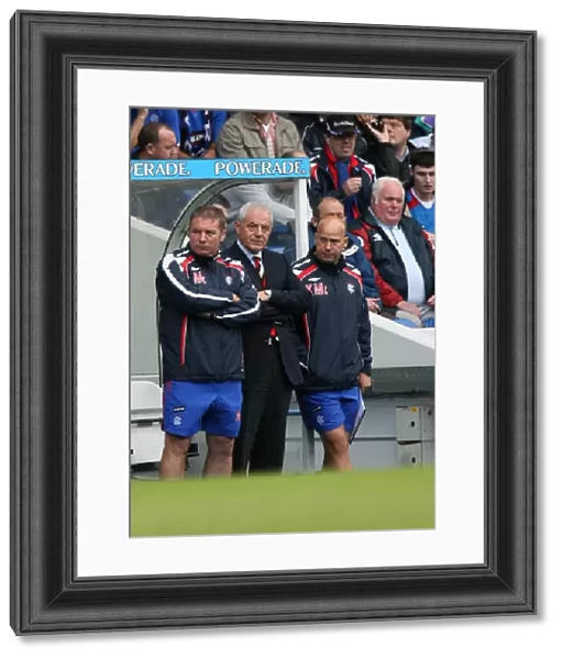 Rangers Triumph: McCoist, Smith, and McDowall Celebrate 4-0 Victory Over Gretna at Ibrox (Clydesdale Bank Premier League)