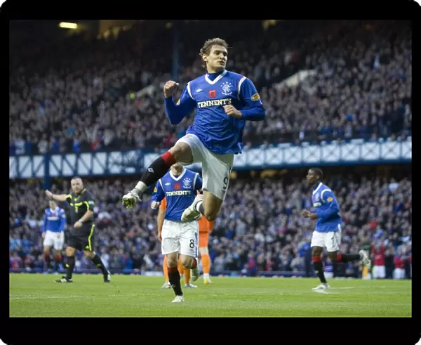 Rangers Nikica Jelavic Scores Hat-trick: 3-1 Win over Dundee United (Clydesdale Bank Scottish Premier League, Ibrox Stadium)